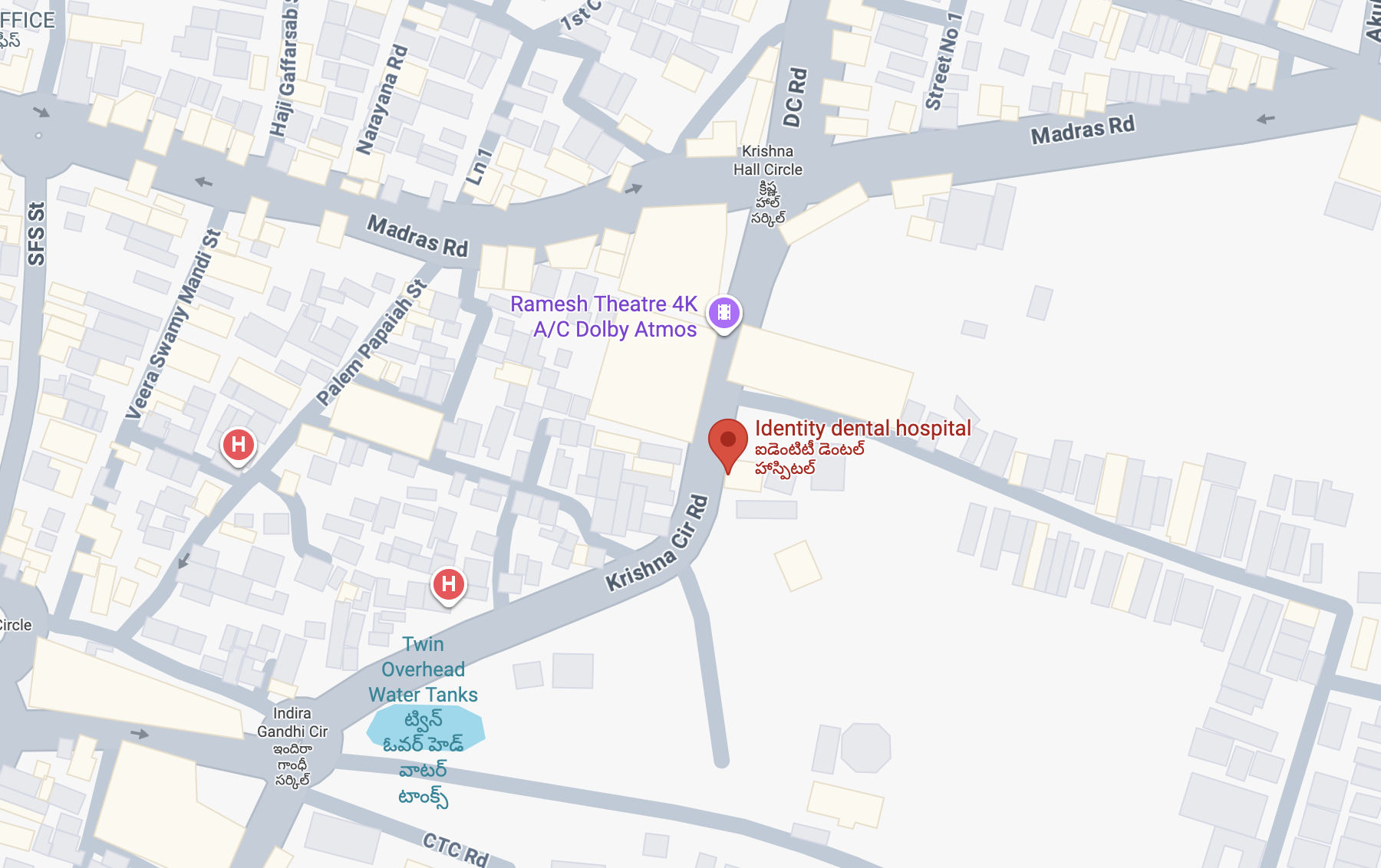 Identity Dental Hospital Location Map